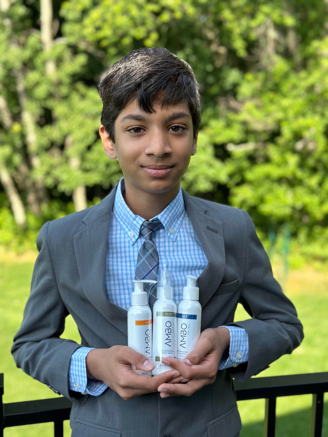 Co founder of AMBO Viaan with AMBO products