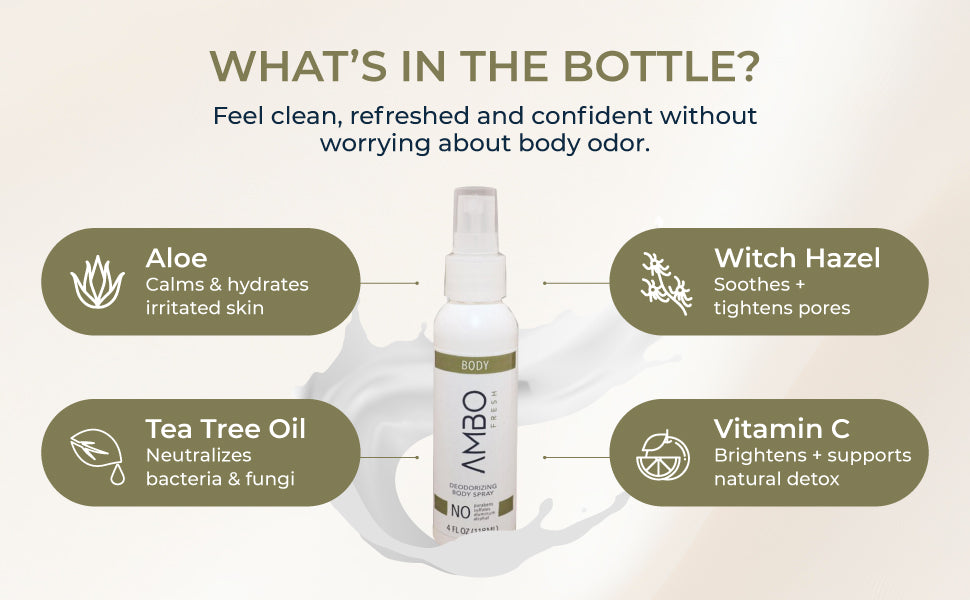 Body Spray Vegan Clean-Label Deodorant No Toxic Chemicals