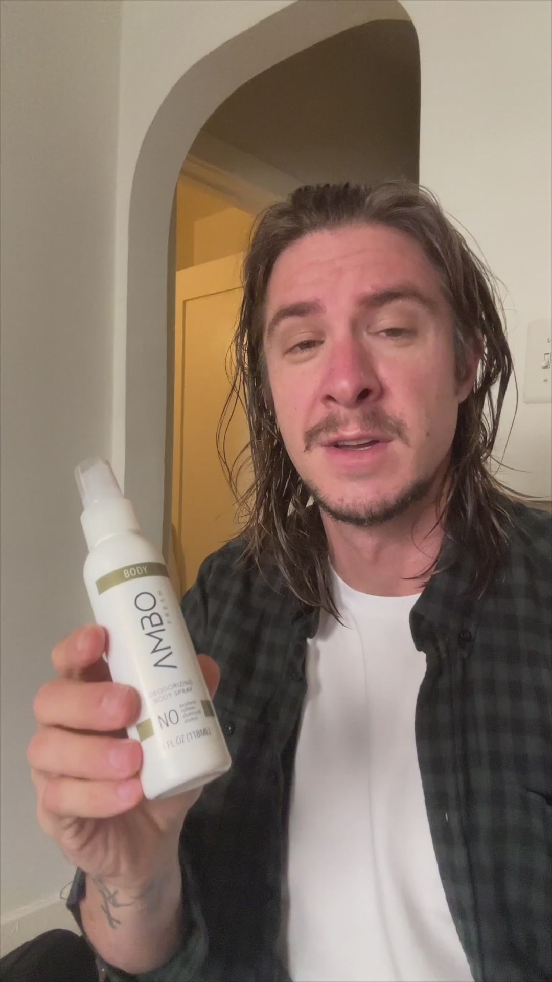 Actual User testimonial for AMBO body spray